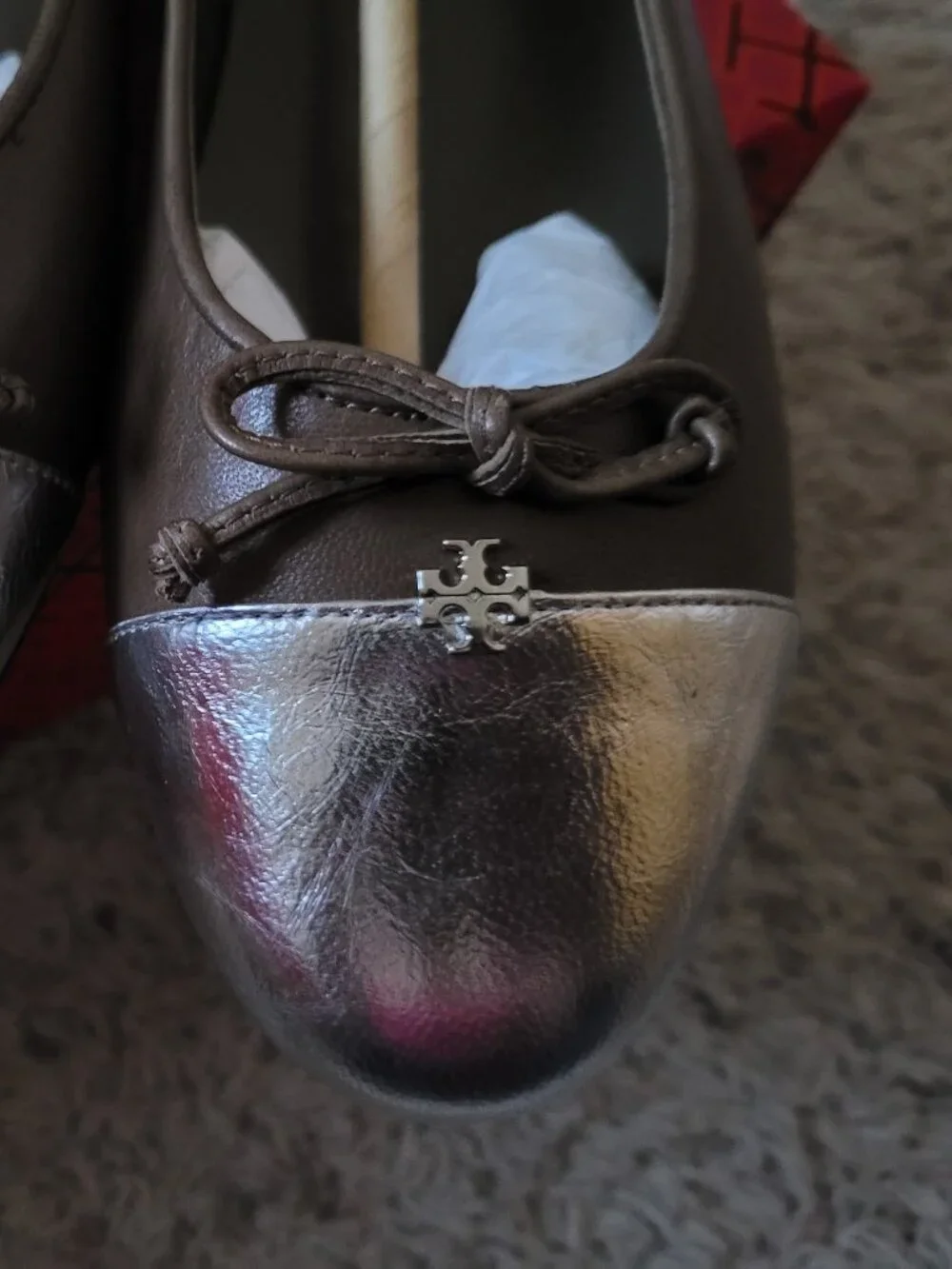 NIB Tory Burch Cap Toe Ballet Shoe -8.5